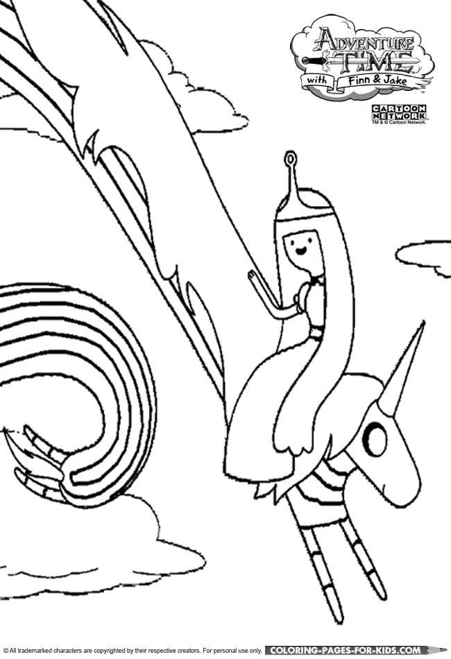 Princess Bubblegum And Lady Rainicorn Free Coloring Sheet 650x950 Princess Bubblegum And Lady Rainicorn Free Coloring Sheet