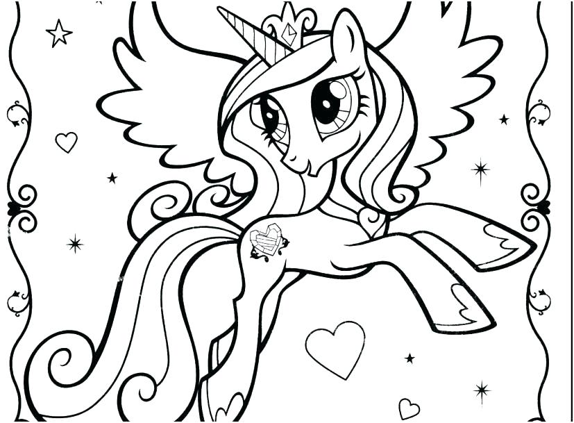 827x609 My Little Pony Coloring Pages Coloring Pages For Kids Princess