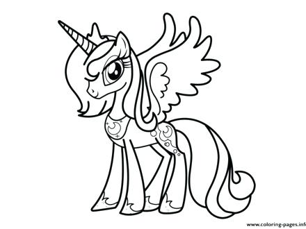 440x330 My Little Pony Princess Cadence Coloring Page Professional