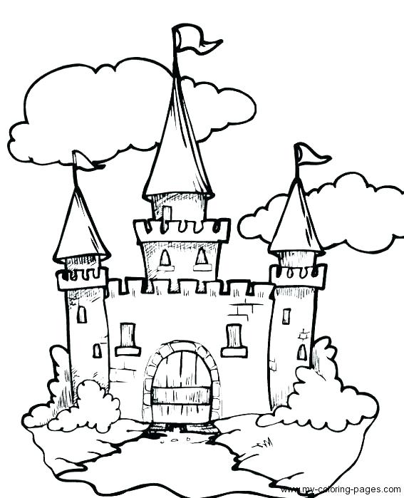 Princess Castle Coloring Pages at GetColorings.com | Free printable ...