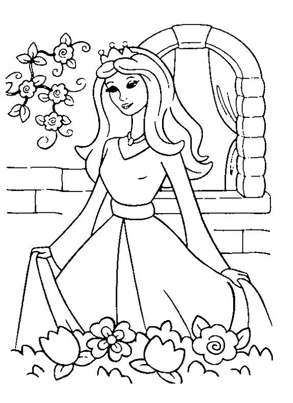 Princess 5 Coloring Page Amp Coloring Book 573x787 Princess 5 Coloring Page Amp Coloring Book