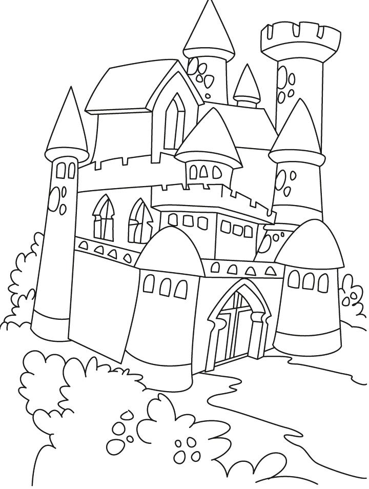 Princess Castle Coloring Page Castle And Princess Coloring Pages 720x954 Princess Castle Coloring Page Castle And Princess Coloring Pages