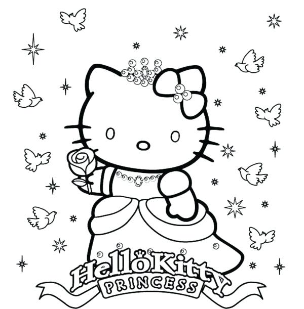 Pricess Coloring Page Princess Hello Kitty Coloring Pages Cartoon 600x611 Pricess Coloring Page Princess Hello Kitty Coloring Pages Cartoon