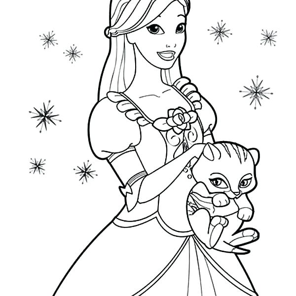Sun Coloring Page Princess Cat Coloring Pages Cute Cat And Barbie 600x600 Sun Coloring Page Princess Cat Coloring Pages Cute Cat And Barbie
