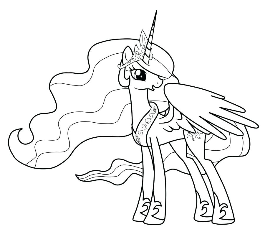 Princess Celestia Coloring Pages at GetColorings.com | Free printable ...