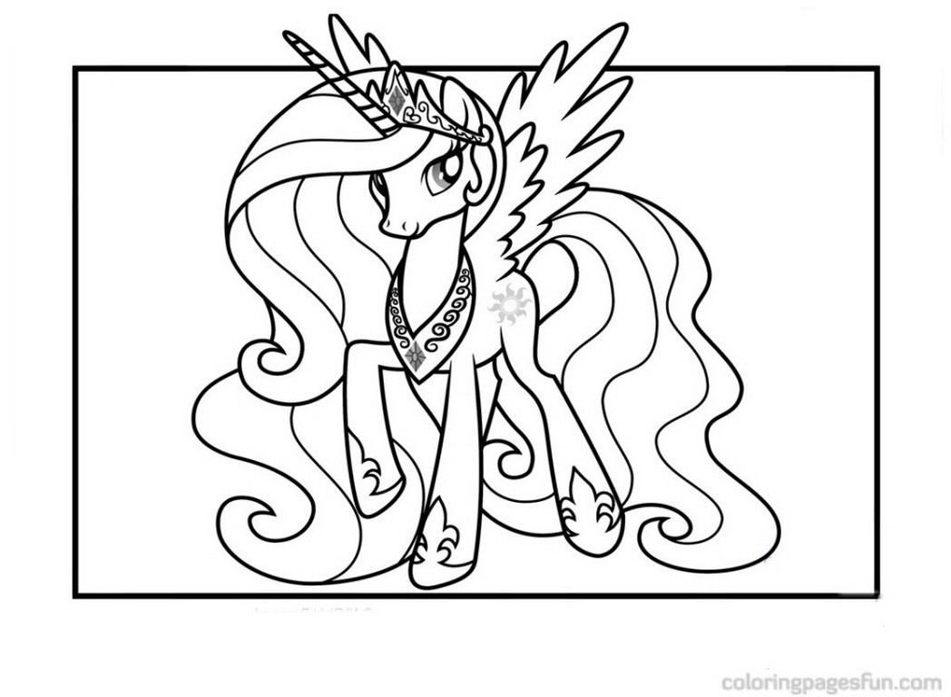 1048x768 Mlp Princess Celestia Coloring Pages