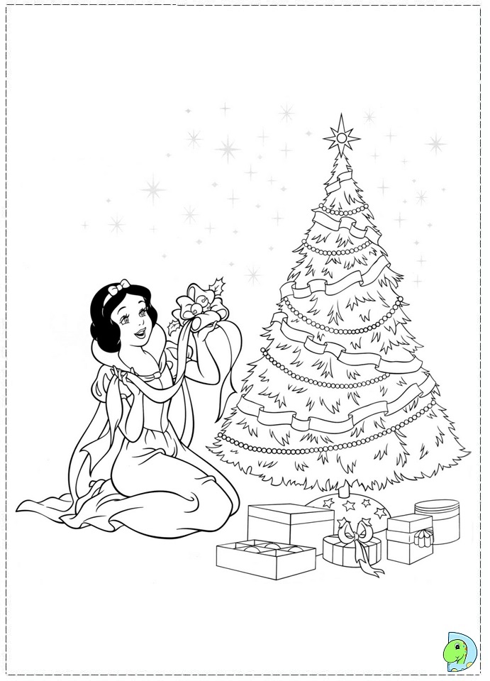 691x960 Disney Princess Christmas Coloring Pages