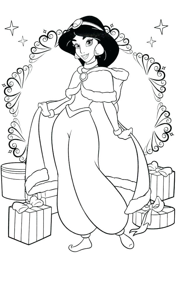 633x960 Princess Christmas Coloring Pages Princess Coloring Pages Princess