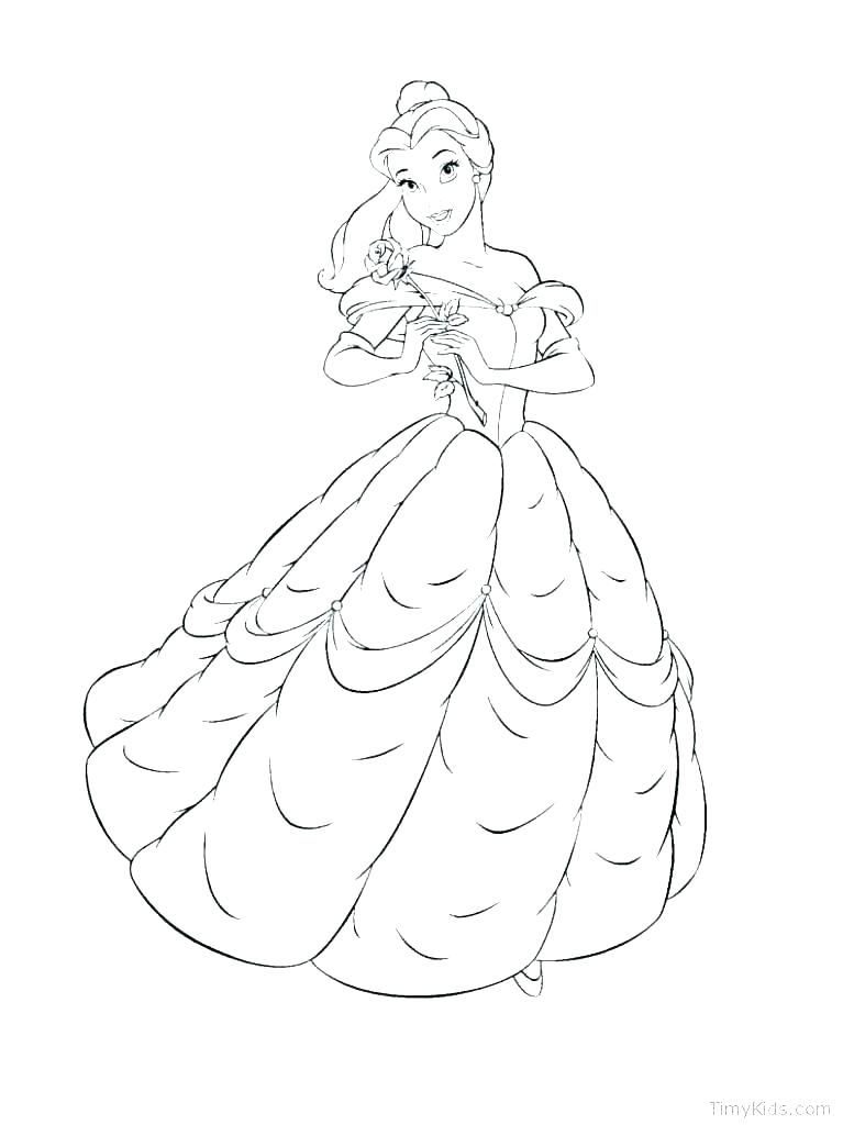 767x1024 Belle Coloring Page Princesses Coloring Pages Belle Coloring Pages