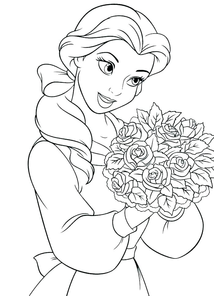 700x970 Baby Princess Belle Coloring Pages Belle Coloring Sheets Princess