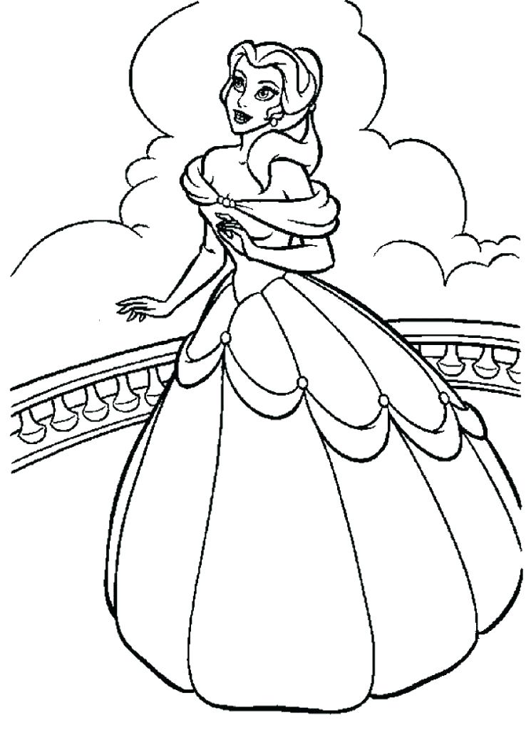 745x1024 Belle Coloring Page Coloring Pages Belle Belle Coloring Sheets