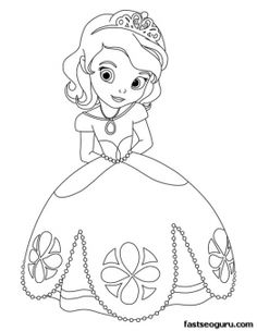 Printable Cute Princess Sofia Coloring Pages For Girls 236x304 Printable Cute Princess Sofia Coloring Pages For Girls