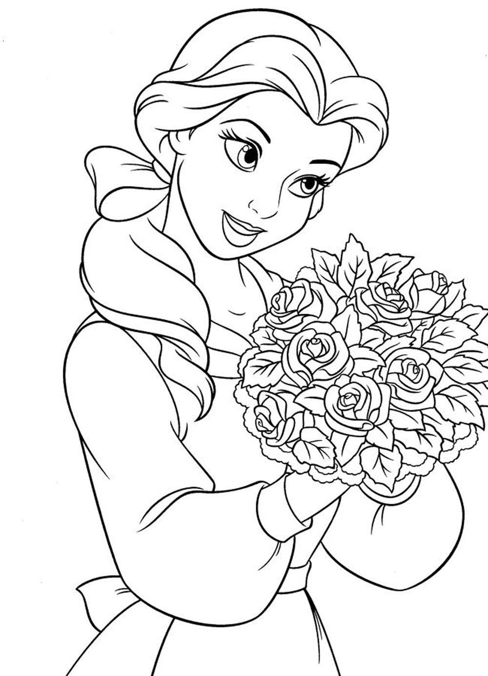 Princess Coloring Pages For Girls 1000x1385 Princess Coloring Pages For Girls