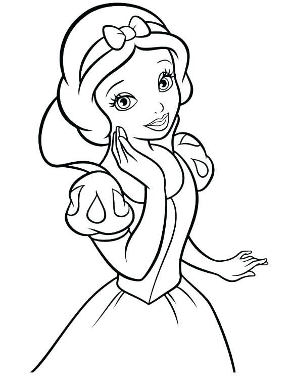 Disney Princess Coloring Pages Easy Coloring Pages Easy Coloring 580x750 Disney Princess Coloring Pages Easy Coloring Pages Easy Coloring