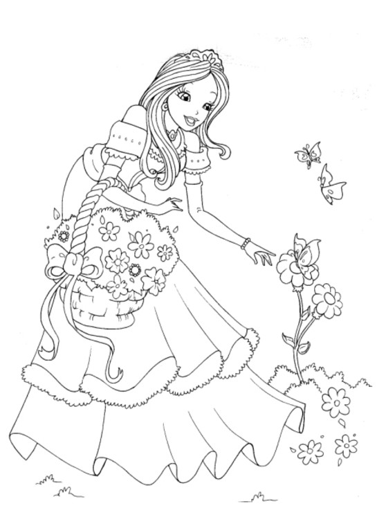 545x760 Princess Coloring Pages For Kids Princess Coloring Pages For Kids