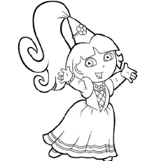 230x230 Dora Coloring Pages