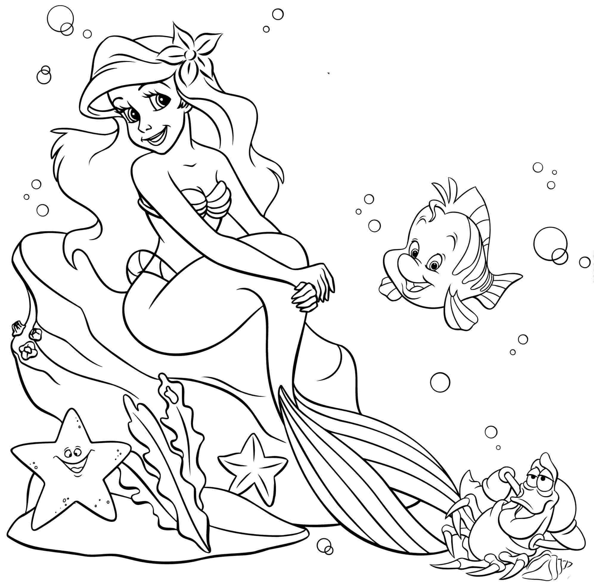 2000x1970 Coloring Pages For Adults Little Mermaid Coloring Sheet Fresh