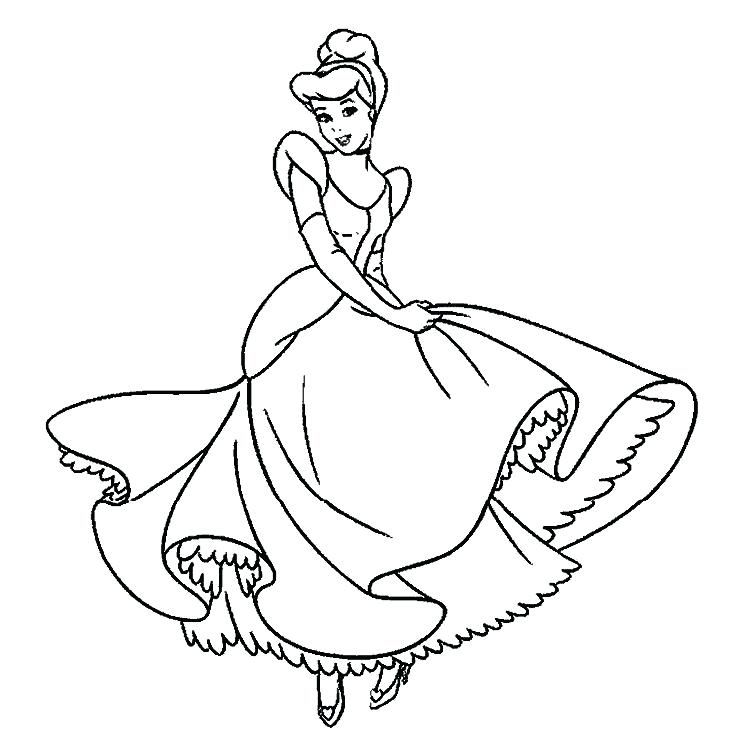 753x736 Princess Coloring Page Princess Coloring Pages For Kids Princess