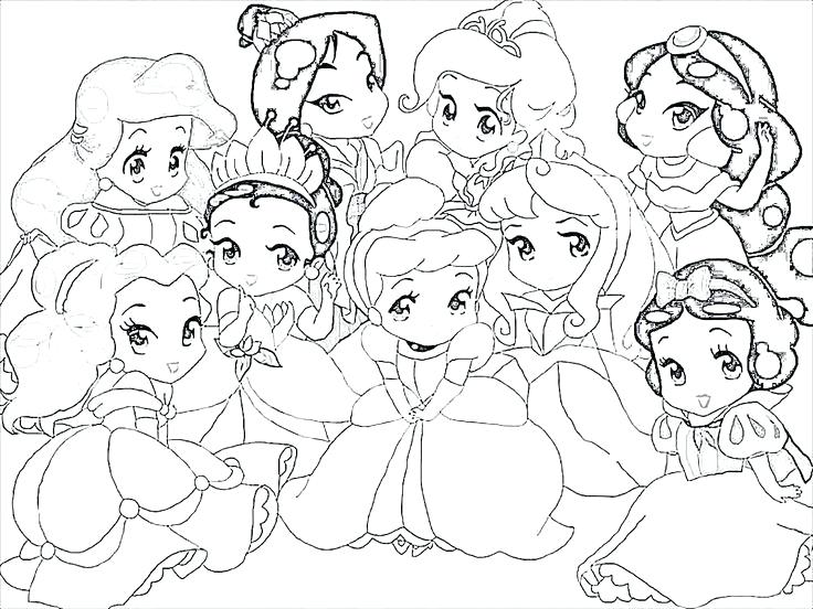 Baby Disney Princess Printable Coloring Pages Printable Coloring 736x552 Baby Disney Princess Printable Coloring Pages Printable Coloring