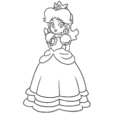 Princess Daisy Coloring Pages
