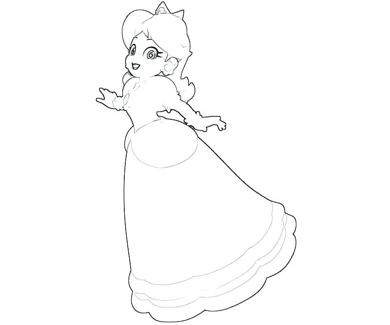 800x667 Princess Daisy Coloring Pages