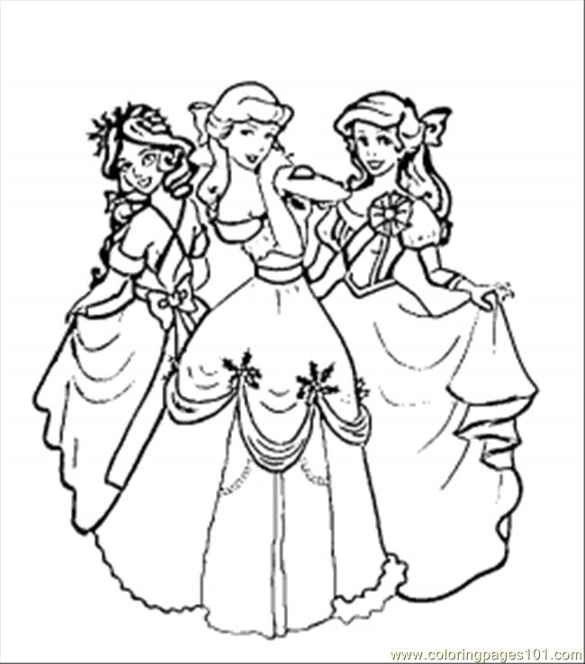 650x738 Disney Princess Christmas Coloring Pages Print Coloring Page