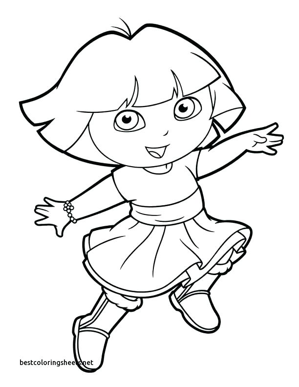 Princess Dora Coloring Pages at GetColorings.com | Free printable ...