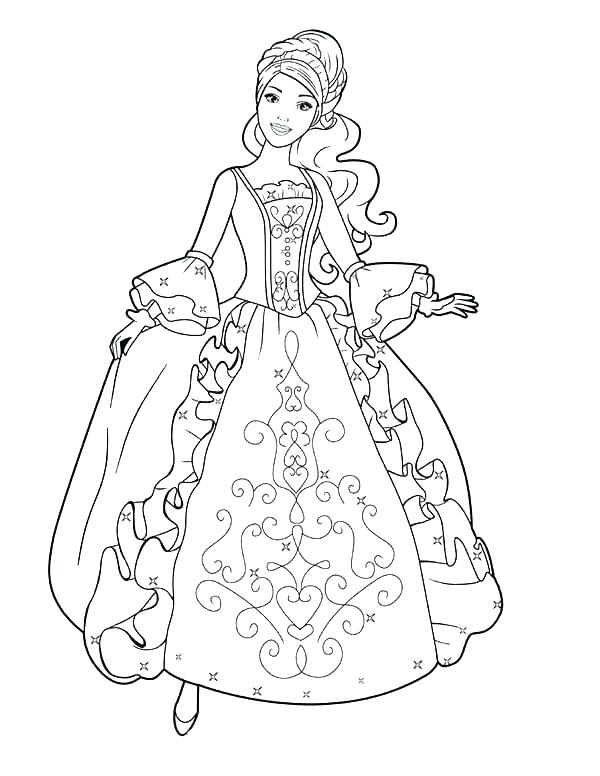Princess Dress Coloring Pages at GetColorings.com | Free printable ...