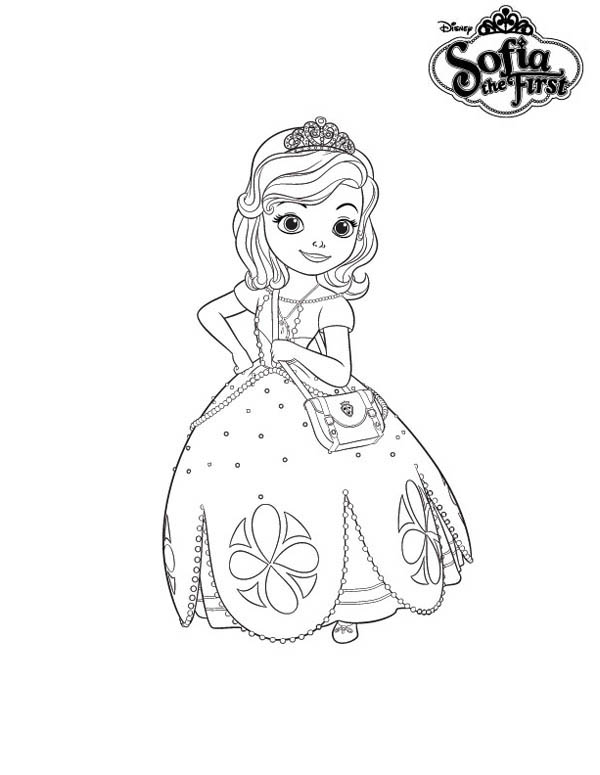 600x775 Princess Sofia The First Dress Coloring Page