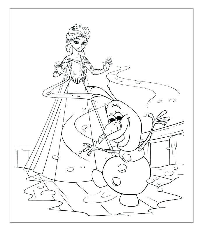 700x794 Olaf Coloring Pages