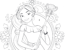 Elena Of Avalor Coloring Page 226x170 Elena Of Avalor Coloring Page