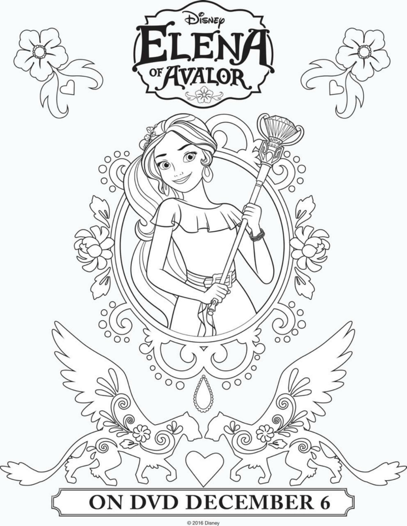 Disney Elena Of Avalor Printable Coloring Page Disney 800x1033 Disney Elena Of Avalor Printable Coloring Page Disney