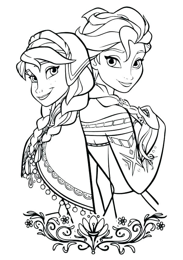 Princess Elsa And Anna Coloring Pages at GetColorings.com | Free ...