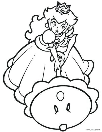 Daisy Coloring Page Printable Princess Peach Coloring Pages 412x533 Daisy Coloring Page Printable Princess Peach Coloring Pages