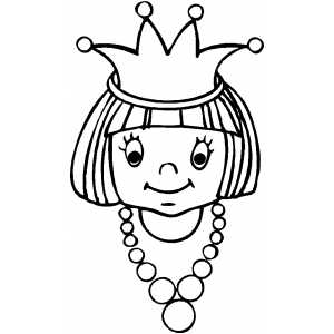 Princess Face Coloring Sheet 300x300 Princess Face Coloring Sheet