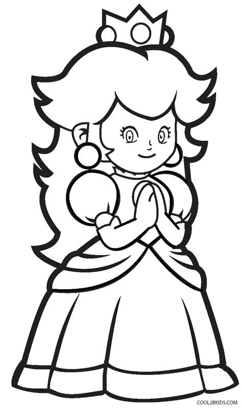 Printable Princess Peach Coloring Pages For Kids Cool2bkids 474x800 Printable Princess Peach Coloring Pages For Kids Cool2bkids