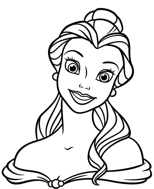 Selfie Of Princess Belle Coloring Pages Coloring Sun 600x736 Selfie Of Princess Belle Coloring Pages Coloring Sun