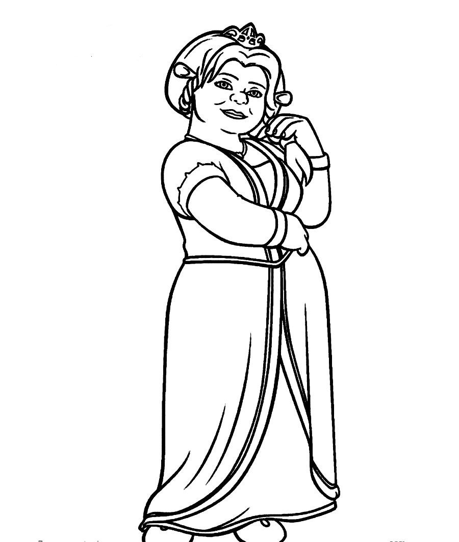 Princess Fiona Coloring Page Printable 900x1063 Princess Fiona Coloring Page Printable