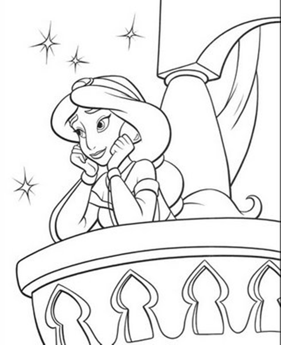 1176x1444 Aladdin Coloring Pages