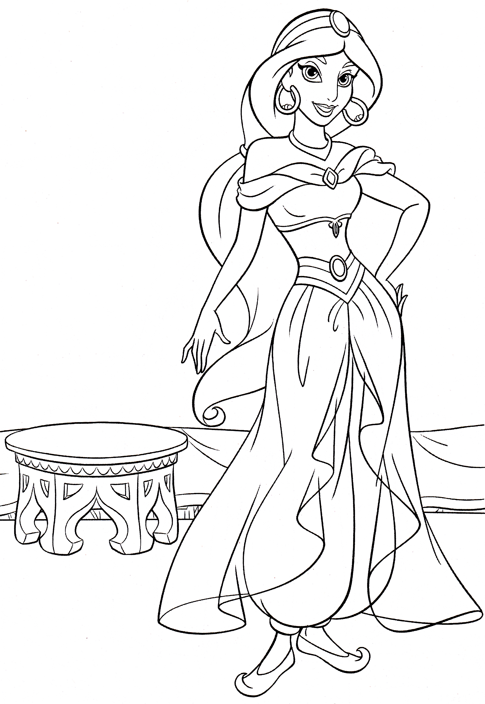 1966x2852 Inspiration 43 Jasmine Coloring Pages Printable Jasmine Coloring