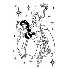 230x230 Top 10 Free Printable Princess Jasmine Coloring Pages Online
