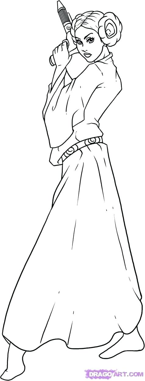 Princess Leia Coloring Pages Princess Coloring Page Star Wars 476x1245 Princess Leia Coloring Pages Princess Coloring Page Star Wars
