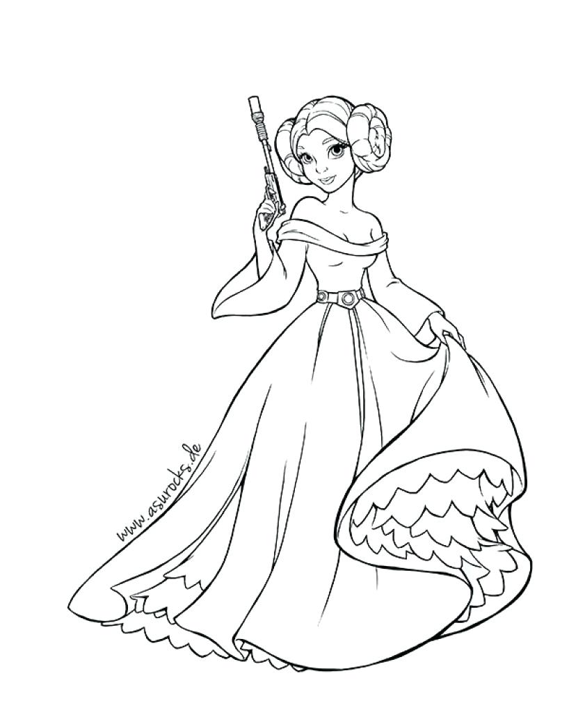 818x1024 Princess Leia Coloring Page Nice Printable Pages Free Easy