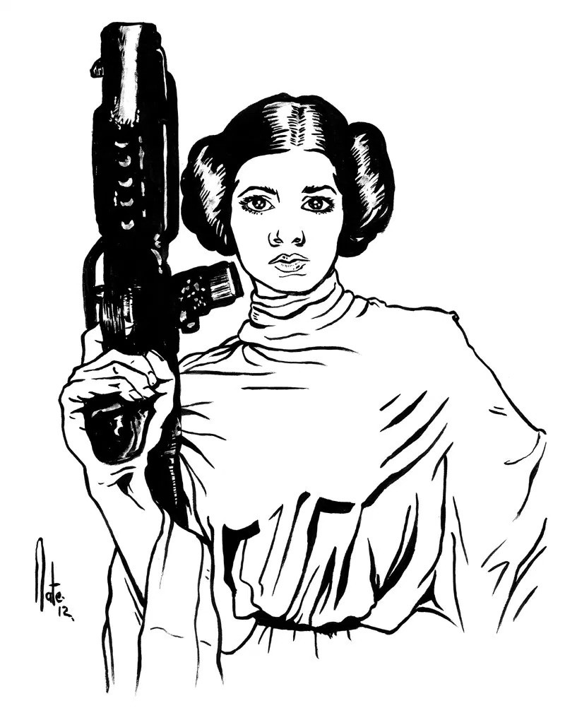 800x1009 Princess Leia Coloring Page Printable Pages Hellokids Nice