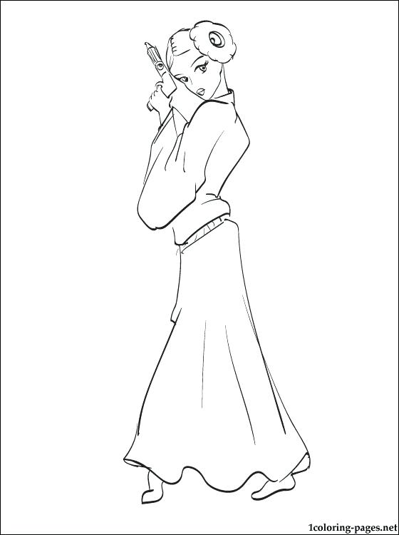 560x750 Princess Leia Coloring Pages Star Wars Coloring Page Princess Leia