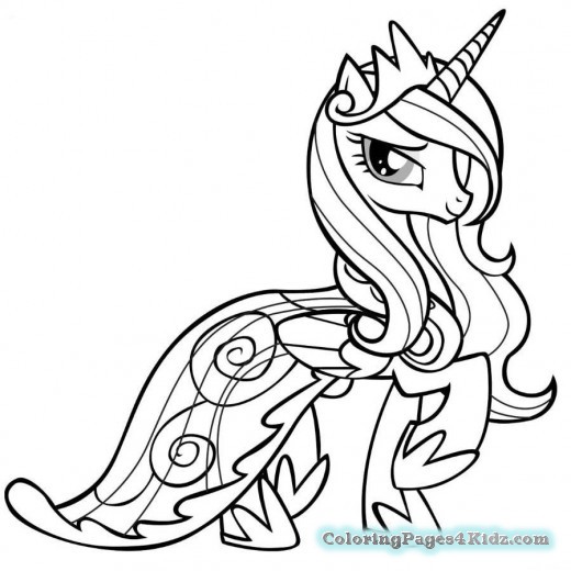 520x520 My Little Pony Coloring Pages Princess Celestia And Luna