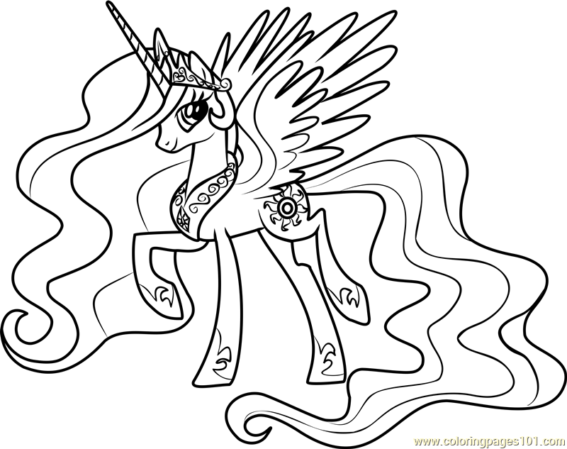 800x633 My Little Pony Coloring Pages Princess Celestia And Luna My Little