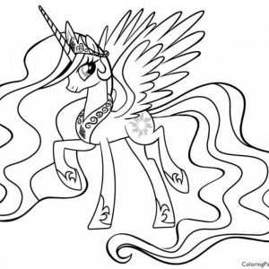 300x300 My Little Pony Coloring Pages Princess Luna And Celestia New My