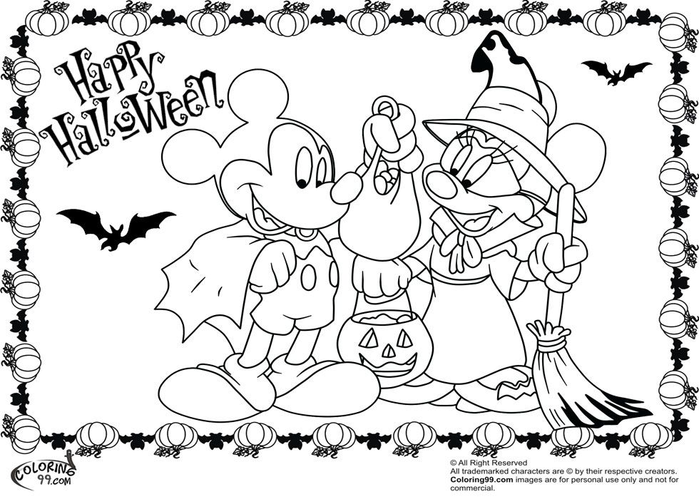 Mickey Mouse Halloween Coloring Pages 31 Disney Princess Halloween 980x700 Mickey Mouse Halloween Coloring Pages 31 Disney Princess Halloween