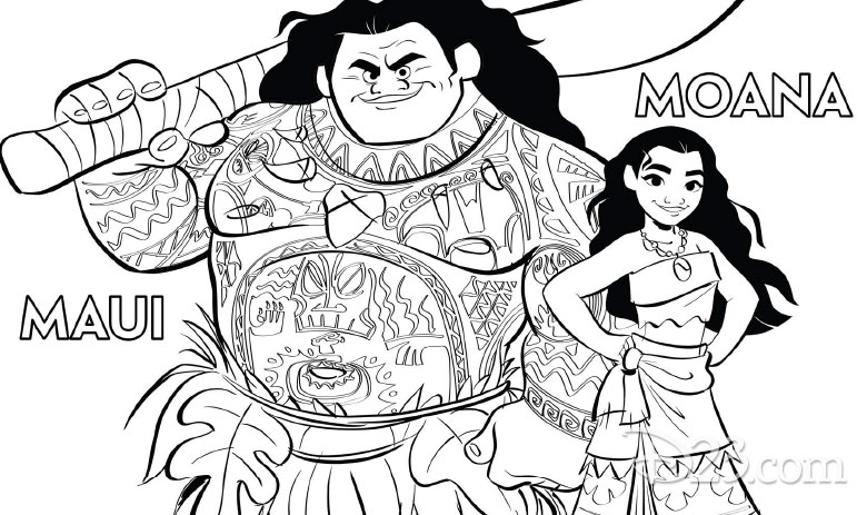 780x463 Impressive Design Moana Coloring Pages Youll Love These Printable
